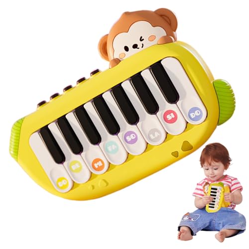 Djowyh Tragbares Klavier, Taschenklavier | Affenpädagogisches Instrumentenspielzeug - Babys Klavierspielzeug, Musik, Reisen, Kindergartenspielzeug, Vorschule, Lernen, Musikalisches Taschenklavier für von Djowyh