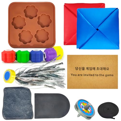 Dlishka Gonggi Koreanisches Spiel,Traditionelles Koreanisches Spielzeug für Kinder und Erwachsene,5 Verschiedene Spiele, Ideal für Hand-Auge-Koordination und Spaß, Reisen (Gonggi Set) von Dlishka