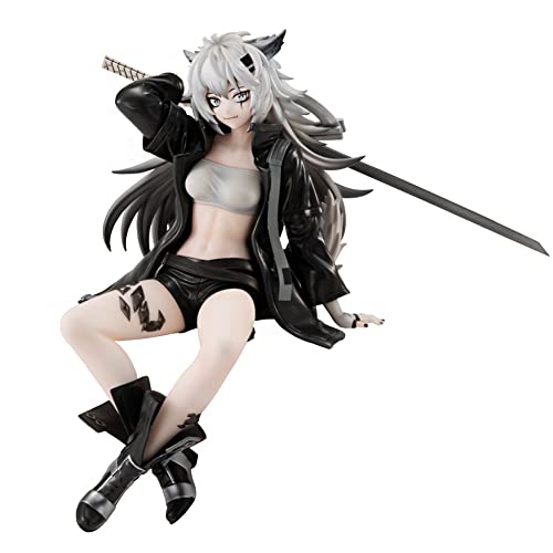 Arknights Anime Figuren Lappland Figur Sitzende Position 14cm PVC Actionfigur Anime Statue Sammlerstücke Desktop Dekoration Geschenk für Anime Fans von Dmspace