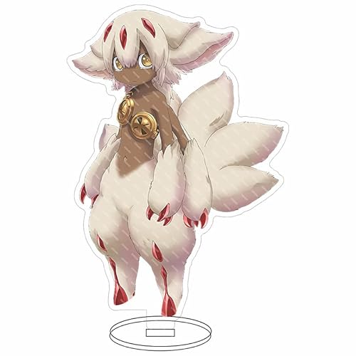 Dmspace Anime Made IN Abyss Charakter Nanachi/Reg Acryl doppelseitige Figur stehend HD Cartoon süße Ornament Dekoration 16CM von Dmspace