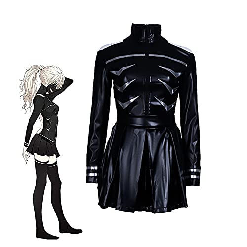 Dmspace Anime Tokyo Ghoul Cosplay Kostüm Kaneki Ken Cosplay Kostüm Full Set Outfit für Lederjacke Hosen Combat Uniform Outfit von Dmspace