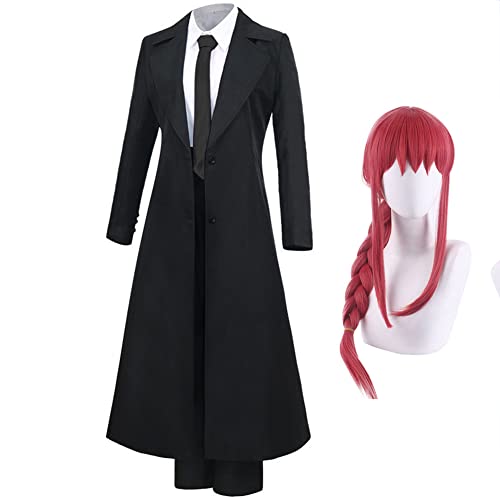 Dmspace Chainsaw Man Cosplay Kostüm Makima Anime Figur Rollenspiel Uniform Kleid Full Set Halloween Karneval Party Cosplay Outfits Erwachsene Bühnenauftritt Kostüm Geschenke Für Fans von Dmspace