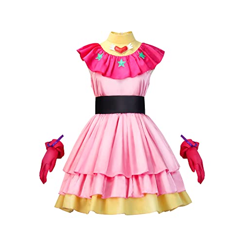 Dmspace Oshi no Ko Cosplay Kostüm Anime Hoshino Ai Rollenspiel Uniform Kleid Full Set Halloween Outfits Karneval Party Cosplay Kostüme Erwachsene Bühnenauftritt Kostüm Geschenke Für Fans von Dmspace