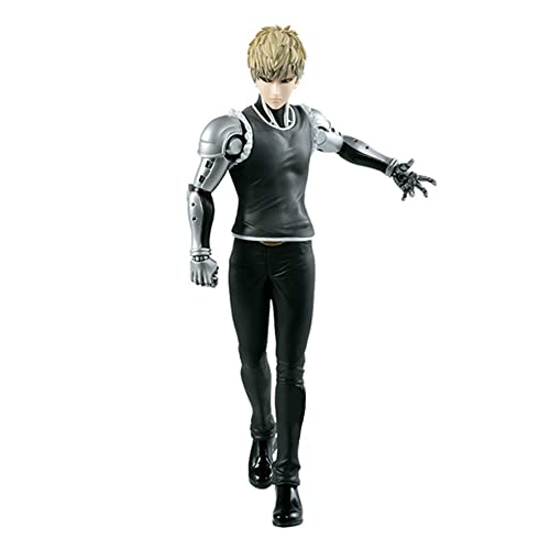 One Punch Man Genos Figur Statue Actionfigur Modell God of War who can't win Anime One Punch Man Modell PVC Desktop Dekorationen Sammlerstück Geschenk 18 cm von Dmspace