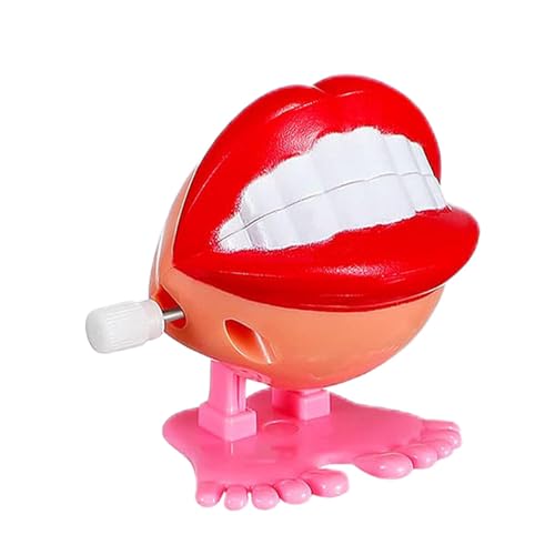 1 Packung 4,5 x 4,5 x 5 cm Zahnform Uhrwerk Spielzeug - Chomping Tooth Toy, Chattering Teeth Toy, Chattering Teeth Wind Up Toy, Funny Jumping Teeth Toy, Funny Fake Teeth Clockwork Toy For Boys And von Dmuzsoih