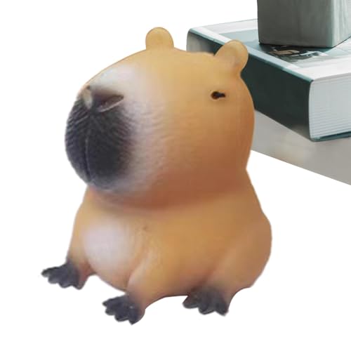 Dmuzsoih 3 Stück 6x4cm Capybara Squeeze Toys - Capybara Squishy Spielzeuge, Capybara Quetschspielzeug, Capybara Kugelfisch Antistressball, Sensory Capybara Balls Stressbälle, Capybara Fidget Toy von Dmuzsoih