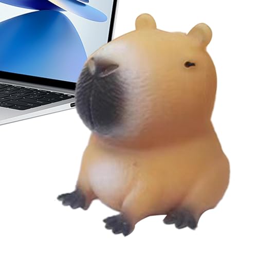 Dmuzsoih 3 Stück 8x6cm Capybara Squeeze Toys - Capybara Squishy Spielzeuge, Capybara Quetschspielzeug, Capybara Kugelfisch Antistressball, Sensory Capybara Balls Stressbälle, Capybara Fidget Toy von Dmuzsoih