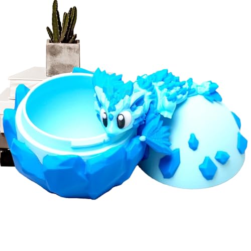 Dmuzsoih 3D Gedrucktes Drachenei | Lebendiges Drachenei Spielzeug | Artikuliertes Flexibles Gliedermodell Tier | Deko Für Schule Zuhause Büro Reise Nachttisch Auto Dmuzsoih 3D Gedrucktes Drachenei | Lebendiges Drachenei Spielzeug | Artikuliertes Flexibles Gliedermodell Tier | Deko Für Schule Zuhause Büro Reise Nachttisch Auto von Dmuzsoih