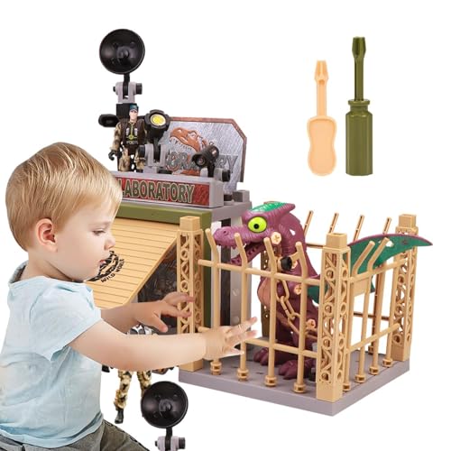 Dmuzsoih Dinosaurier-Montagespielset,Dinosaurier-Montagespielzeug | Realistische Dinosaurierfiguren,STEM Building Learning Dinosaurier-Spielzeugset für Vorschulkinder ab 3 Jahren von Dmuzsoih