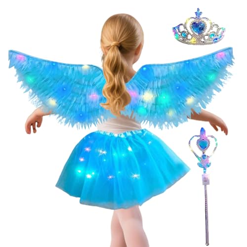 Dmuzsoih Engelsflügel Kinder,Leuchtendes Engel Kostüm | Spiel Zubehör Für Schulphotos Weihnachtsaufführung Brautparty Festlichkeiten Dmuzsoih Engelsflügel Kinder,Leuchtendes Engel Kostüm | Spiel Zubehör Für Schulphotos Weihnachtsaufführung Brautparty Festlichkeiten von Dmuzsoih