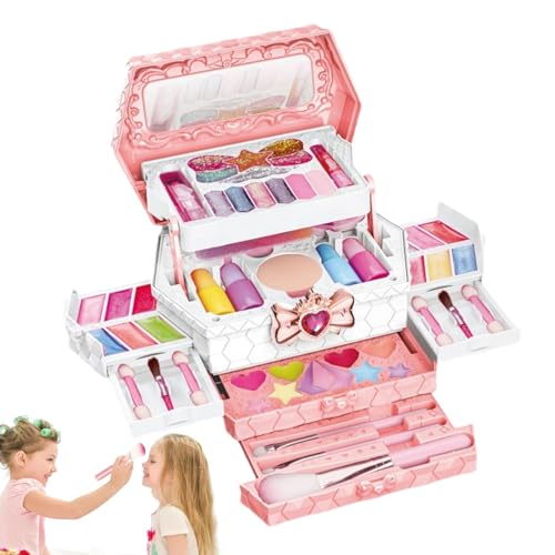 Dmuzsoih Make-up-Spielzeugset, Kinder-Make-up-Set | Waschbares Make-up-Set Spielzeug - Waschbares Make-up-Set-Spielzeug, waschbares Kosmetikspielzeug-Beauty-Set, kreatives Rollenspiel für Mädchen, von Dmuzsoih