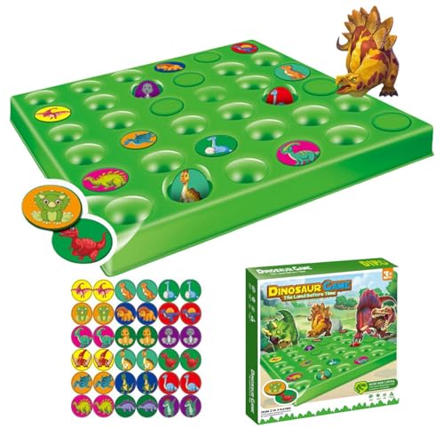 Dmuzsoih Passendes Spiel Schachbrett, passendes Schachspiel - Dinosaurier-Thema, umgekehrtes Schachspielzeug | Interaktives Spielzeug für zwei Spieler, Puzzlespiel, Denkspiel für Kinder und Erwachsene von Dmuzsoih