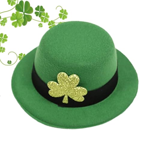 Dmuzsoih St. Patricks Day Hut, grüner Zylinder - Partys Caps Zubehör - Grünes St. Patrick's Zylinderhut-Kostüm für Partys, Gastgeschenk und Baumspitzen-Zubehör von Dmuzsoih