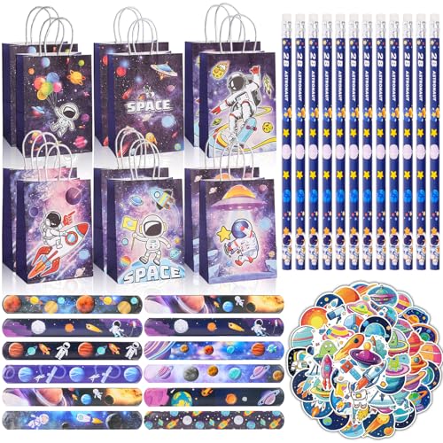 Dncvb 86 Weltraum Kindergeburtstag Mitgebsel, Astronauten Geburtstag Mitgebsel mit Weltraum Bleistift, Sticker Geschenktüte Astronauten Party Give Aways für Jungen Mädchen Geburtstagsdeko Dncvb 86 Weltraum Kindergeburtstag Mitgebsel, Astronauten Geburtstag Mitgebsel mit Weltraum Bleistift, Sticker Geschenktüte Astronauten Party Give Aways für Jungen Mädchen Geburtstagsdeko von Dncvb