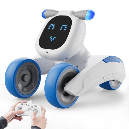 Dnenellr Roboter Kinder, Ferngesteuerter Roboter Spielzeug Programmierbar, Sprachsteuerung, Intelligenter Interaktiver Kinder Roboter, Der Singt und Tanzt, Kinder Geschenk von Dnenellr