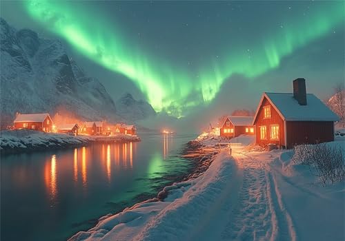 Nordlicht Puzzle 3000 Teile Erwachsene Klassische Puzzles Landschaft Jigsaw Anspruchsvoll Impossible Schwer Pädagogisches Spielzeug Kinder Holzpuzzlem Puzzlespiel Geeignet für alle Altersgruppen P-299 Nordlicht Puzzle 3000 Teile Erwachsene Klassische Puzzles Landschaft Jigsaw Anspruchsvoll Impossible Schwer Pädagogisches Spielzeug Kinder Holzpuzzlem Puzzlespiel Geeignet für alle Altersgruppen P-299 von Dnnufagg