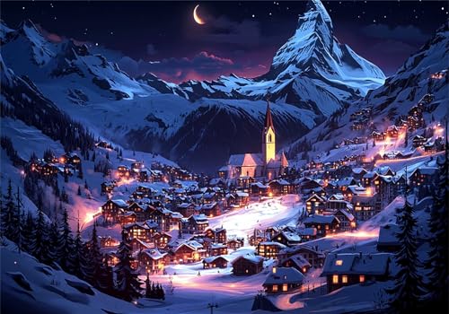 Puzzle 4000 Teile Erwachsene Schneeszene 141x87cm,4000pcs Klassische Puzzles Dorf Anspruchsvoll Jigsaw Spielzeug Puzzlespiel Impossible Holzpuzzle Geeignet für alle Altersgruppen Geschenk P-987 Puzzle 4000 Teile Erwachsene Schneeszene 141x87cm,4000pcs Klassische Puzzles Dorf Anspruchsvoll Jigsaw Spielzeug Puzzlespiel Impossible Holzpuzzle Geeignet für alle Altersgruppen Geschenk P-987 von Dnnufagg