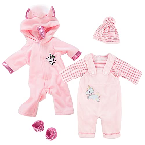 Kleidung Bekleidung Outfits für Baby Puppen, Outfits mit Hut für Baby Doll für Puppen 35-43 cm von DoDuo