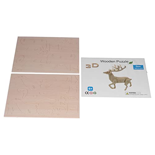 3D-Holzpuzzles, Holzpuzzles für Erwachsene, Tiere, Bundle-Set, 3D-Puzzle, Erleuchtung, Denksportaufgaben, Pädagogisches STEM-Spielzeug für Erwachsene Männer (#4) von Doact