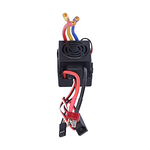 Doact Bürstenloser ESC, 60A Rc Bürstenloser Bürstenloser Motor und ESC Rc ESC Wasserdichter Elektronischer Geschwindigkeitsregler ESC für 1/10 Ferngesteuertes Auto von Doact