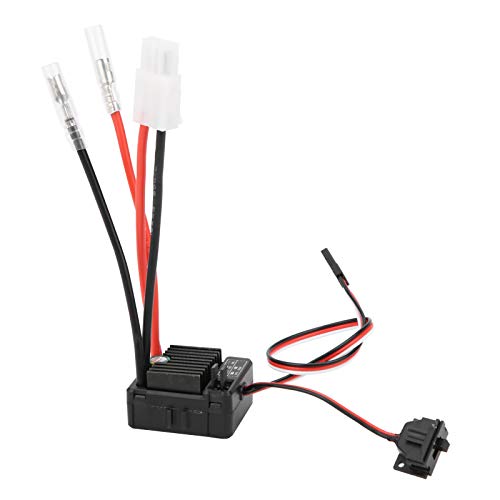 Doact Gebürsteter ESC, Bürstenloser ESC ESC 1060 60A Wasserdichter ESC Elektronischer Geschwindigkeitsregler Ersatzteilersatz für 1/10 RC-Automodell ((1060)) von Doact