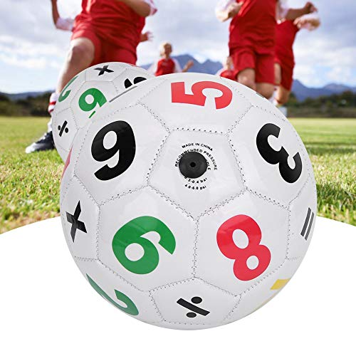 Doact Größe 2 Fußball, PVC-Outdoor-Sport-Fußball, Fußball, Übungssportgerät für, um Fußball zu Lernen oder Einfach Nur Zur Unterhaltung zu Spielen (Fußball mit weißen Zahlen) von Doact