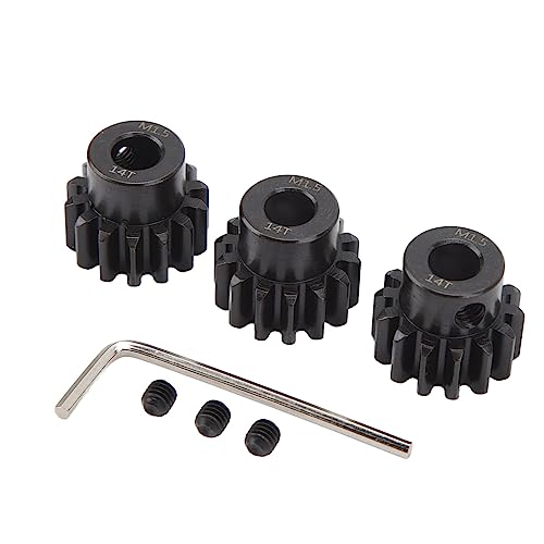 Doact RC Car Motor Gear, Ritzelsatz Langlebig für 1/8 Modellauto (14T) von Doact