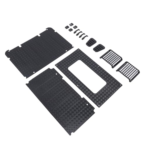Doact RC-Crawler-Scheinwerfergitter, Dekoratives Zubehör für RC-Crawler-Autos mit Klebestreifen Zum Austausch von Doact