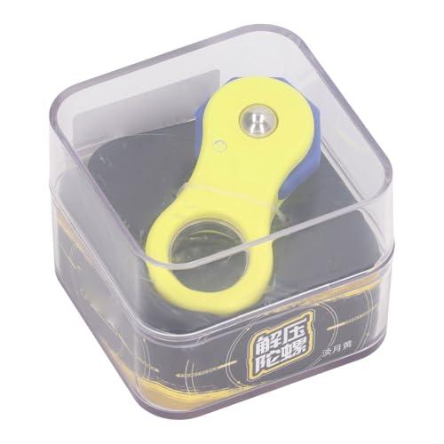 Doact Fingerspitzen-Slider, Sensorisches Spielzeug, 4 Modi Reduzieren Stress, Tragbarer Rotierender Fingerspitzen-Push-Slider, um Langeweile Im Bus zu Verhindern (Yellow) von Doact