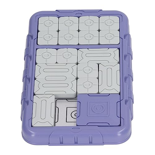 Schiebepuzzle-Brettspielzeug, Handheld-Herausforderungen, Schiebepuzzle, Stressabbau, Tragbare Größe, Endloser Spaß, Magnetisch, für Erwachsene (Purple) von Doact