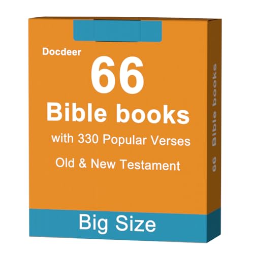 Bibel 66 Bücher Lernkarten: 330 beliebte Verse & wichtige Informationen zu jedem Buch von Docdeer