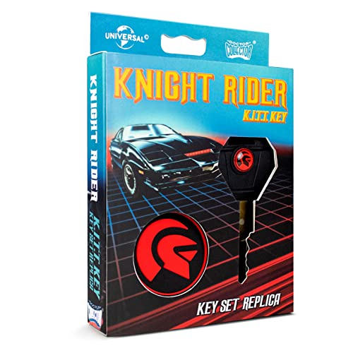 Doctor Collector Supercar Knight Rider, K.I.T.T. Schlüssel, Replik Schlüsselset, offizielle Sammleredition mit Knight Industries Schlüsselanhänger von Doctor Collector