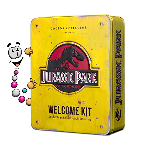 Doctor Collector Jurassic Park Welcome Kit, offizielle Sammleredition mit exklusivem Zubehör in Einer Metallbox von Doctor Collector