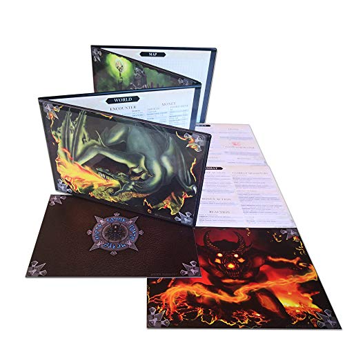 Doctor Frikistein Summoning Dungeon Master Screen | SICHTSCHUTZ FÜR Rollenspiele-SPIELLEITER, VIELSEITIG, ANPASSBAR, TROCKEN ABWISCHEN von Doctor Frikistein