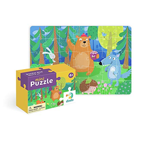 Dodo D300346 Educational Mini Teddy and His Friends Puzzle 35 Pieces, Various von Dodo