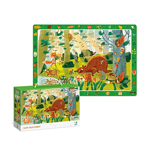 Dodo D300366 Educational Fairy Tale Forest Observation Puzzle 80 Pieces, Various von Dodo