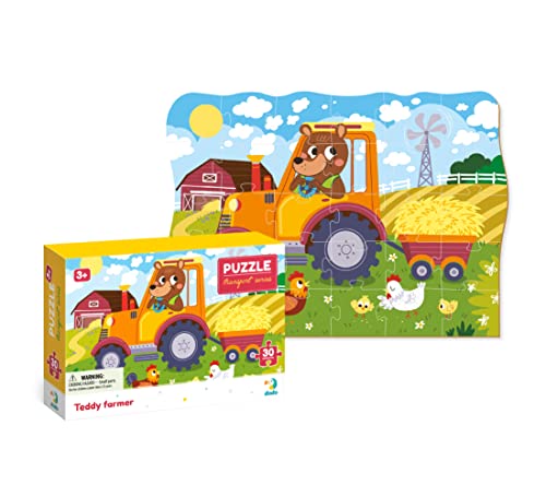 Dodo D300371 Educational Teddy Farmer Puzzle 30 Pieces, Various von Dodo