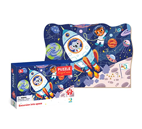 Dodo D300374 Educational Excursion into Space Puzzle 30 Pieces, Various von Dodo