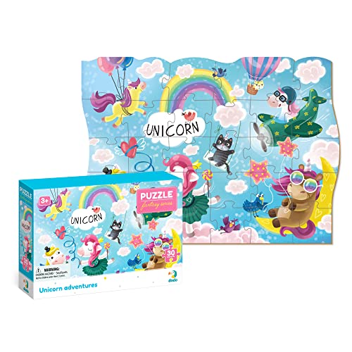 Einhorn Adventures Fantasy-Serie Puzzle, Dodo für Kinder ab 3 Jahren, 30 Teile für Kinder, perfektes pädagogisches mehrfarbiges Geschenk für Mädchen von Dodo