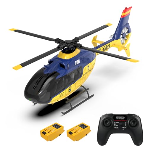 Dodoore Ferngesteuerter Hubschrauber, 2,4 GHz RC Helikopter mit bürstenlosen Motoren, Höhenhaltung, Gyro, optischer Flusspositionierungsfunktion und LED Leuchten, Mini Hubschrauber für Anfänger von Dodoore