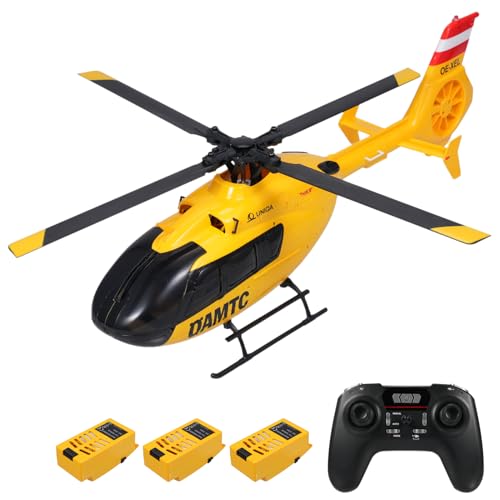 Dodoore Ferngesteuerter Hubschrauber, 2,4 GHz RC Helikopter mit bürstenlosen Motoren, Höhenhaltung, Gyro, optischer Flusspositionierungsfunktion und LED Leuchten, Mini Hubschrauber für Anfänger von Dodoore