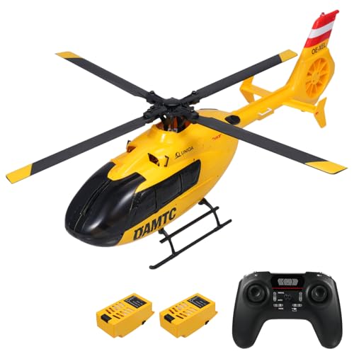 Dodoore Ferngesteuerter Hubschrauber, 2,4 GHz RC Helikopter mit bürstenlosen Motoren, Höhenhaltung, Gyro, optischer Flusspositionierungsfunktion und LED Leuchten, Mini Hubschrauber für Anfänger von Dodoore