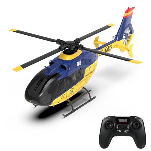 Dodoore Ferngesteuerter Hubschrauber, 2,4 GHz RC Helikopter mit bürstenlosen Motoren, Höhenhaltung, Gyro, optischer Flusspositionierungsfunktion und LED Leuchten, Mini Hubschrauber für Anfänger von Dodoore