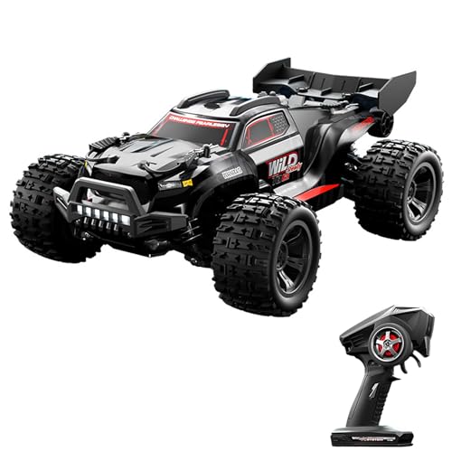 Dodoore Ferngesteuertes Auto, 1:18 28 km/h RC Auto Hochgeschwindigkeits-Geländewagen mit LED-Scheinwerfern, 4WD All Terrain Electric Crawler von Dodoore