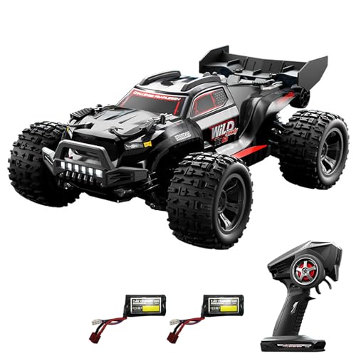 Dodoore Ferngesteuertes Auto, 1:18 28 km/h RC Auto Hochgeschwindigkeits-Geländewagen mit LED-Scheinwerfern, 4WD All Terrain Electric Crawler von Dodoore