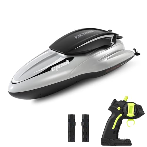 Dodoore Ferngesteuertes Boot, 2,4 GHz RC Boot Wasserdichtes Schnellboot, 30 Minuten Segelzeit, Mini Speedboat Rennboote für Pools und Seen von Dodoore