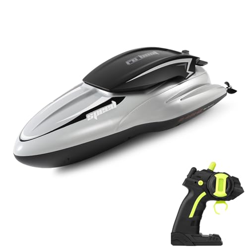 Dodoore Ferngesteuertes Boot, 2,4 GHz RC Boot Wasserdichtes Schnellboot, 30 Minuten Segelzeit, Mini Speedboat Rennboote für Pools und Seen von Dodoore