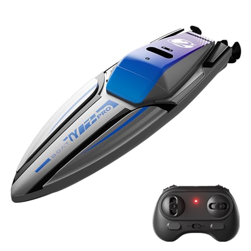 Dodoore Ferngesteuertes Boot, 2,4 GHz RC Boot Wasserdichtes Wiederaufladbares Speedboat, Mini Stunt Boot Rennboote für Pools und Seen von Dodoore