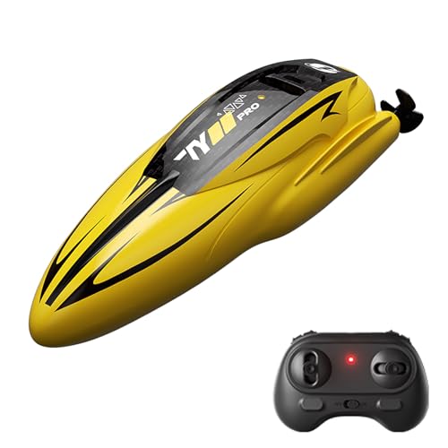 Dodoore Ferngesteuertes Boot, 2,4 GHz RC Boot Wasserdichtes Wiederaufladbares Speedboat, Mini Stunt Boot Rennboote für Pools und Seen von Dodoore