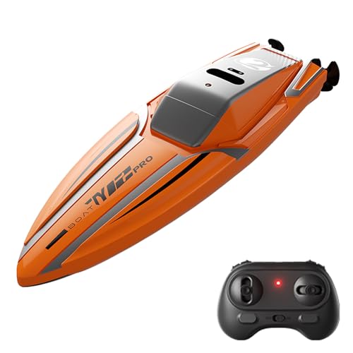 Dodoore Ferngesteuertes Boot, 2,4 GHz RC Boot Wasserdichtes Wiederaufladbares Speedboat, Mini Stunt Boot Rennboote für Pools und Seen von Dodoore